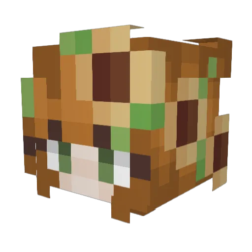 Tessa_Pat2 Minecraft avatar head, 3D render