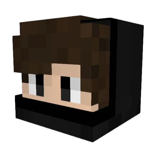 Tessadro Minecraft avatar head, 3D render
