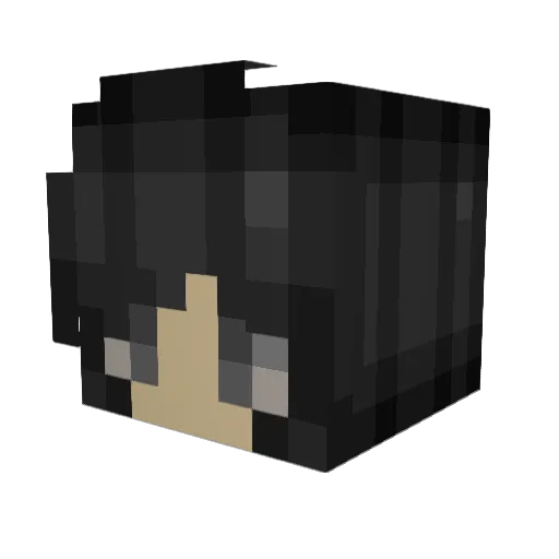 Tessasie Minecraft avatar head, 3D render