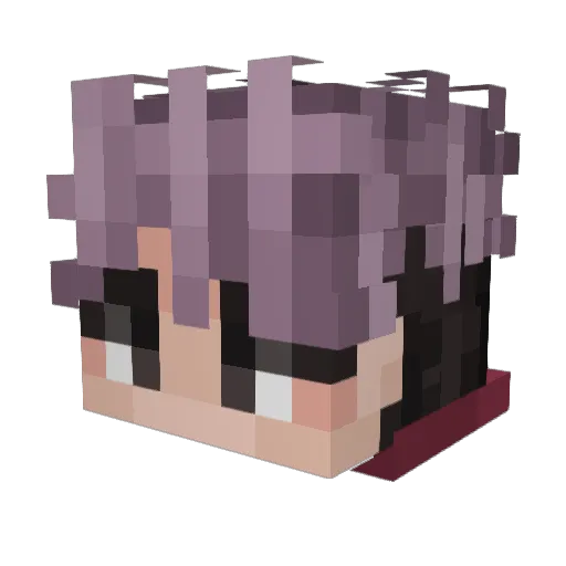 TesseractX2 Minecraft avatar head, 3D render