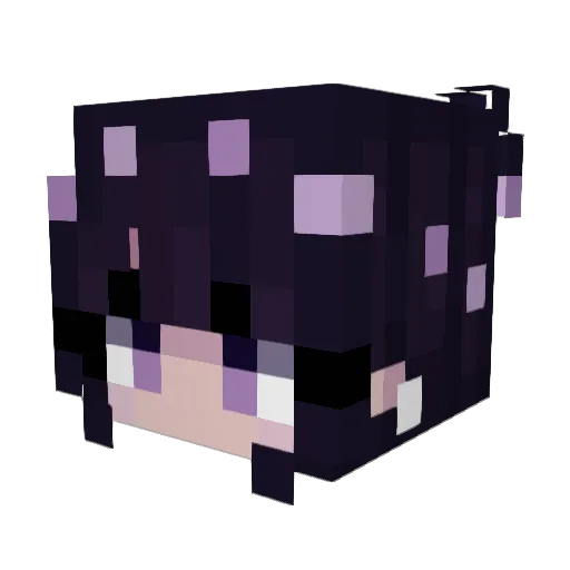 Tessiinka Minecraft avatar head, 3D render