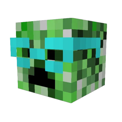 TesslarMarie Minecraft avatar head, 3D render