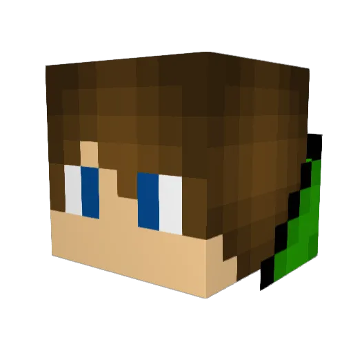 Tessymausi Minecraft avatar head, 3D render