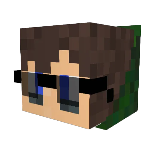TestSubject648 Minecraft avatar head, 3D render