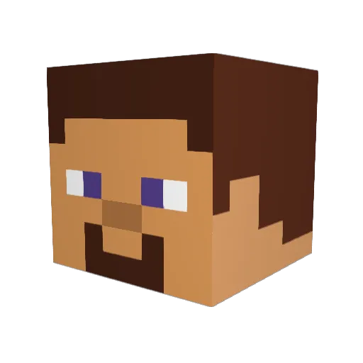 Test_Account0780 Minecraft avatar head, 3D render