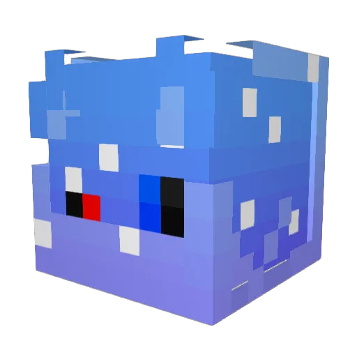 Test_Alpha_201 Minecraft avatar head, 3D render