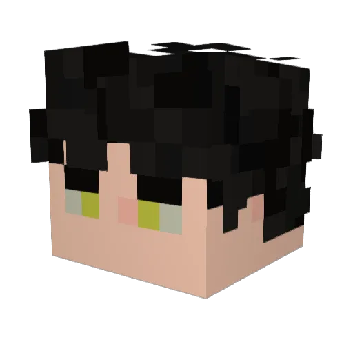 Testacules Minecraft avatar head, 3D render
