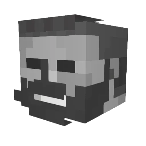 TestedRobbie Minecraft avatar head, 3D render