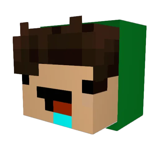 Tester1303 Minecraft avatar head, 3D render