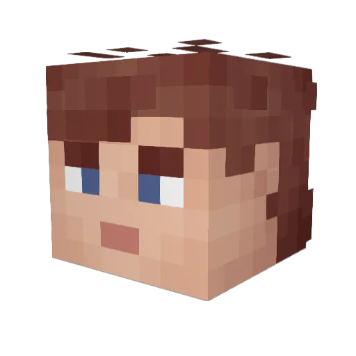 Testify3335 Minecraft avatar head, 3D render