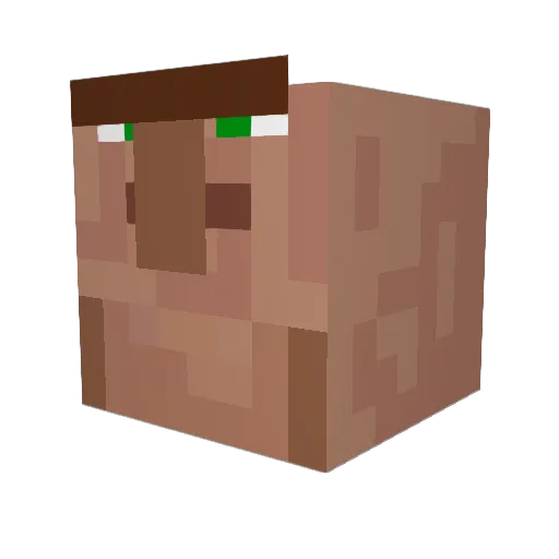 Testxks2 Minecraft avatar head, 3D render