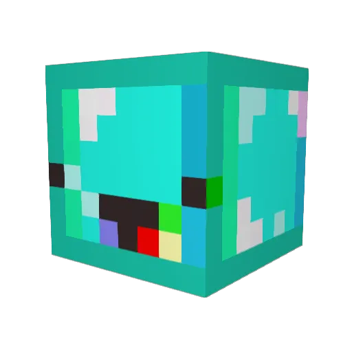 TestyIckles Minecraft avatar head, 3D render