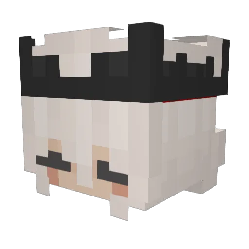 Tesy_ Minecraft avatar head, 3D render