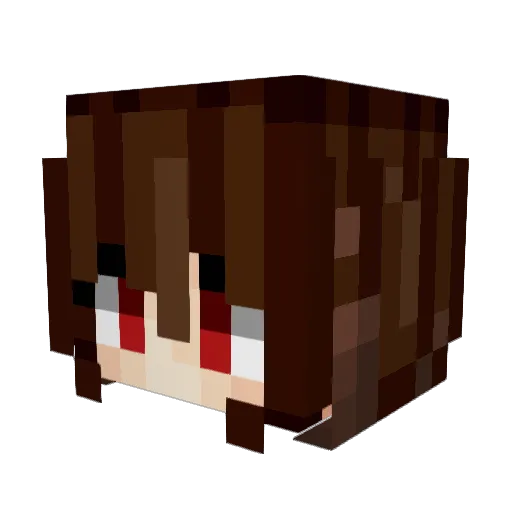 Tete324 Minecraft avatar head, 3D render