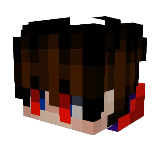 TeteoBR Minecraft avatar head, 3D render