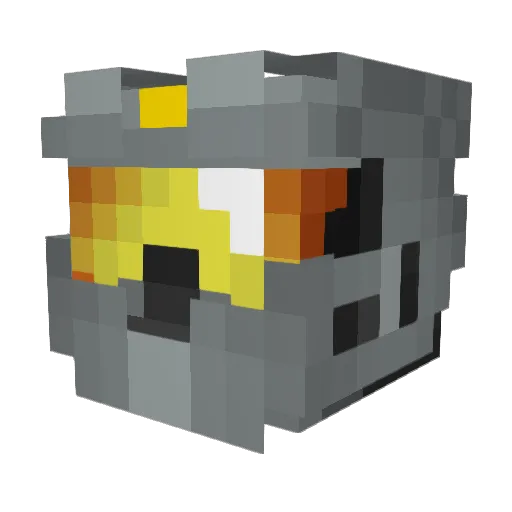 Tetlin Minecraft avatar head, 3D render