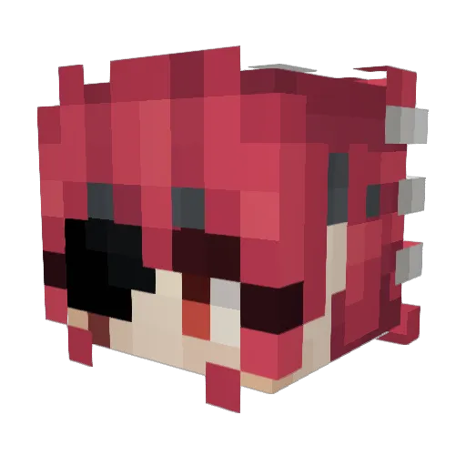 Teto_Snake Minecraft avatar head, 3D render