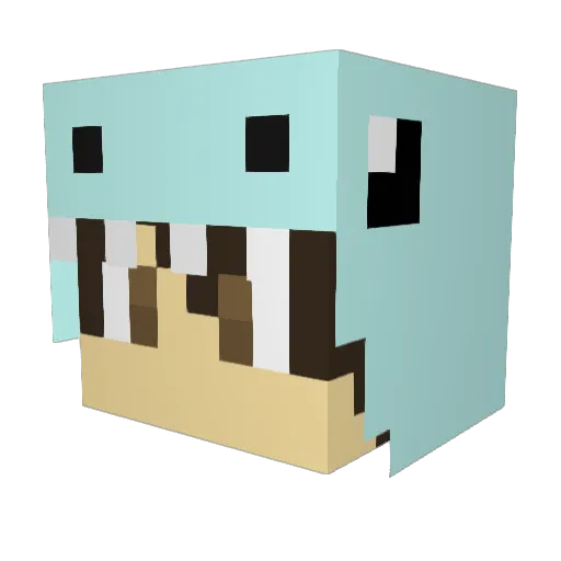 Tetouille32 Minecraft avatar head, 3D render