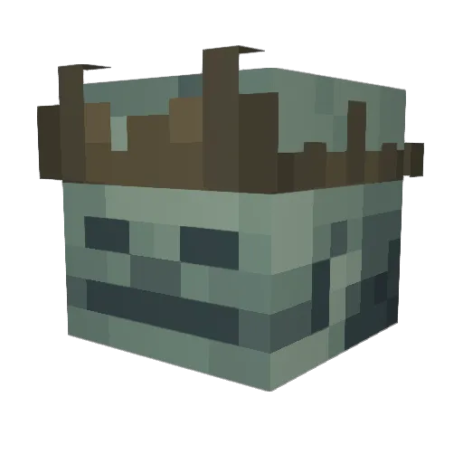 Tetr1l Minecraft avatar head, 3D render