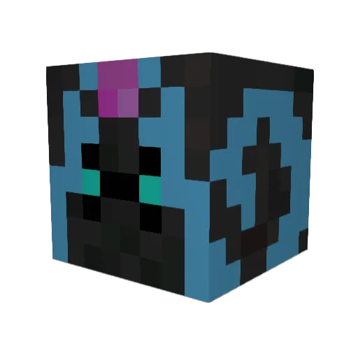 TetraGamer Minecraft avatar head, 3D render
