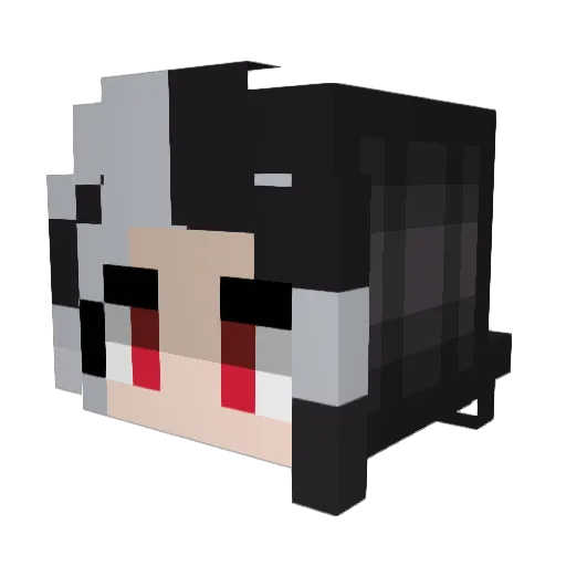Tetraxenongold Minecraft avatar head, 3D render