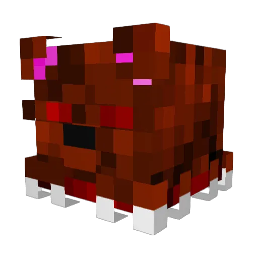Tetrazoid Minecraft avatar head, 3D render