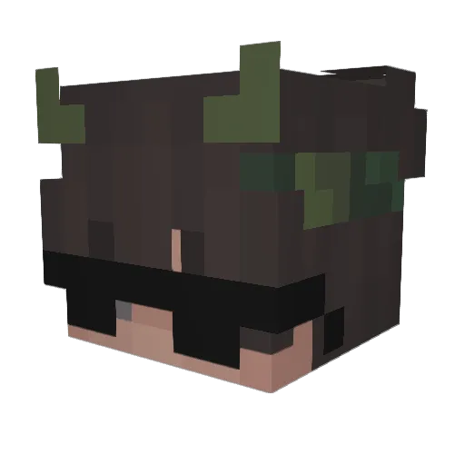 Tetris18 Minecraft avatar head, 3D render