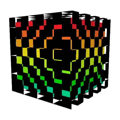 Tetris99 Minecraft avatar head, 3D render