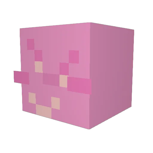 TetrisFunk Minecraft avatar head, 3D render