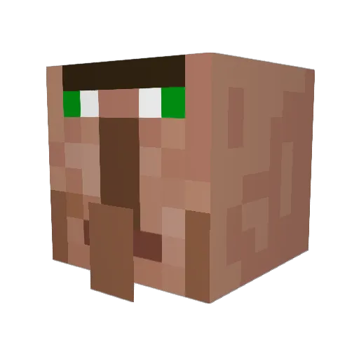 Tetrisinho Minecraft avatar head, 3D render