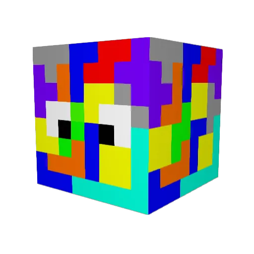 Tetrix115 Minecraft avatar head, 3D render