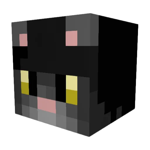 Teubticha Minecraft avatar head, 3D render