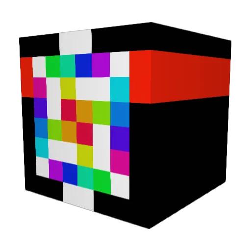 Teudian Minecraft avatar head, 3D render
