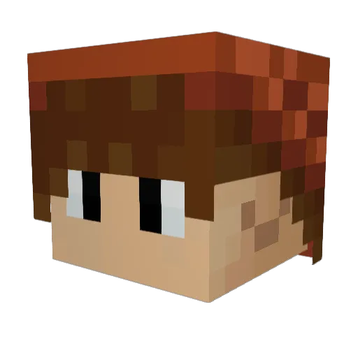 Teudis1 Minecraft avatar head, 3D render