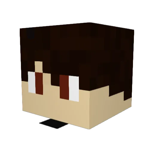 TeufelCasey Minecraft avatar head, 3D render