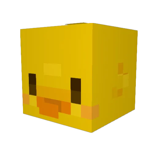 Teufelek Minecraft avatar head, 3D render