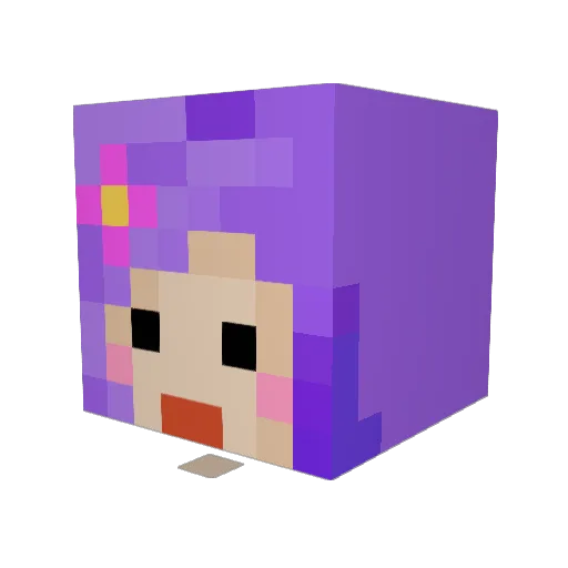 TeufelsweibCS Minecraft avatar head, 3D render