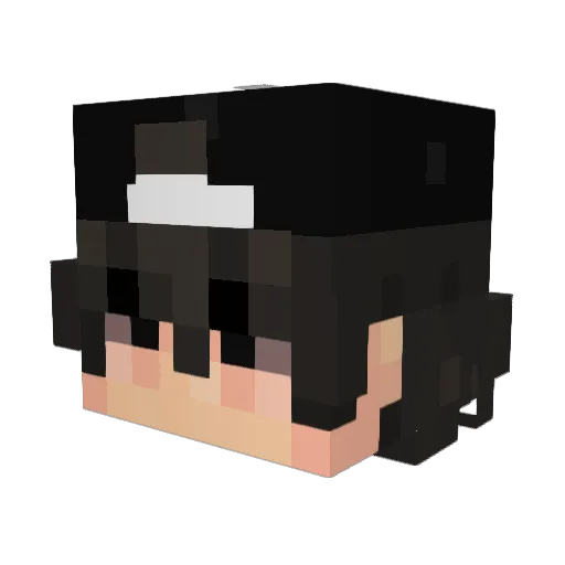 Teukiy Minecraft avatar head, 3D render