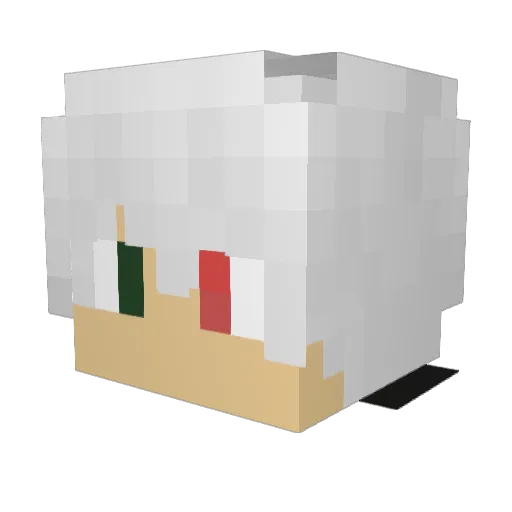 Teumen420 Minecraft avatar head, 3D render