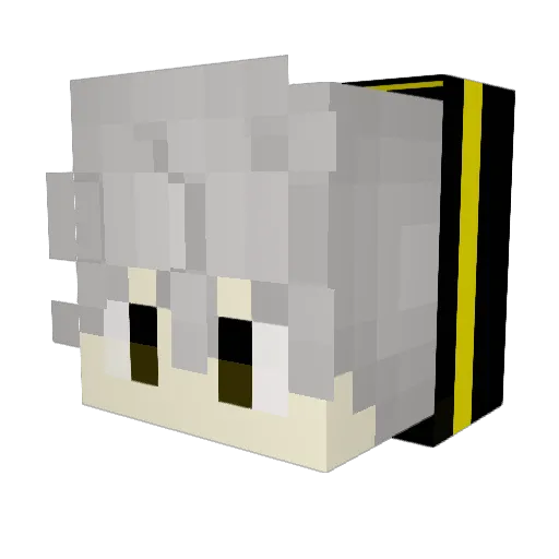 Teumi Minecraft avatar head, 3D render