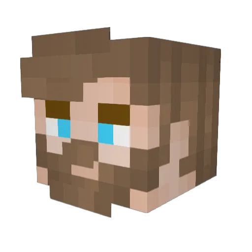 Teun__ Minecraft avatar head, 3D render