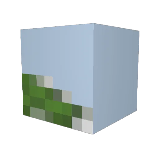 Teuu Minecraft avatar head, 3D render