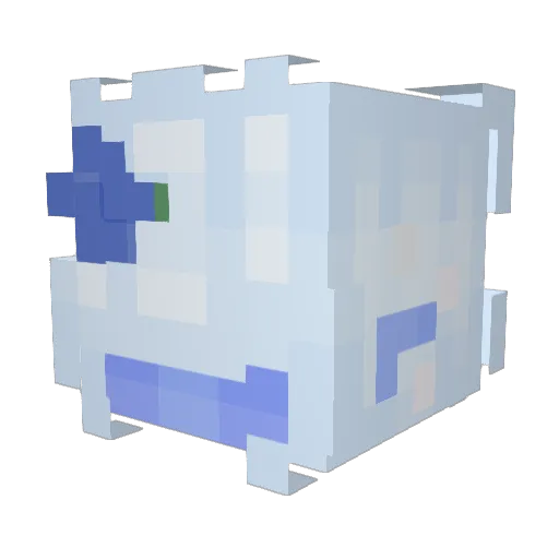 Teve121 Minecraft avatar head, 3D render