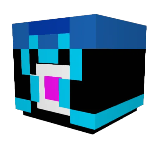 Tevell Minecraft avatar head, 3D render