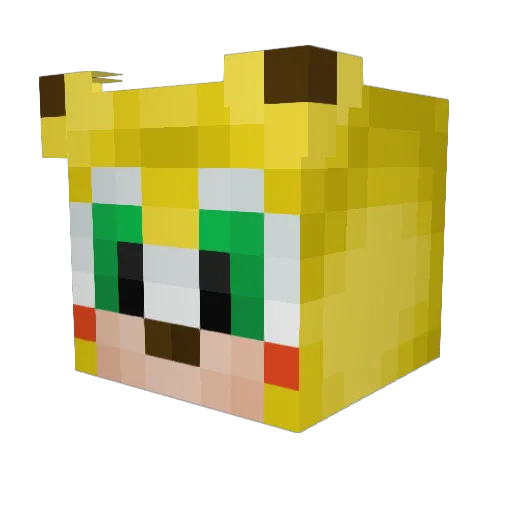 TevinDran Minecraft avatar head, 3D render