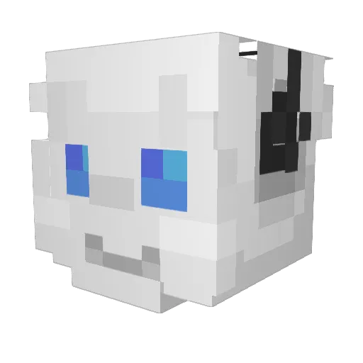 Tevion Minecraft avatar head, 3D render
