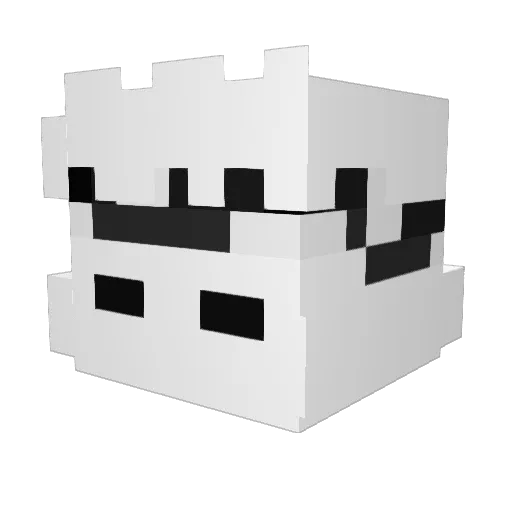 Tevizh Minecraft avatar head, 3D render