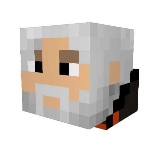 Tevonius Minecraft avatar head, 3D render