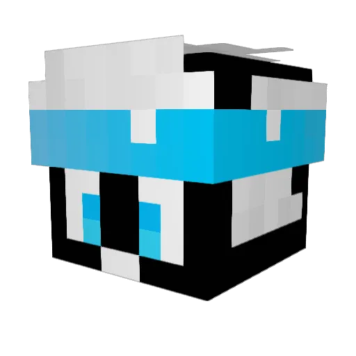 TevtroB_LIVE Minecraft avatar head, 3D render