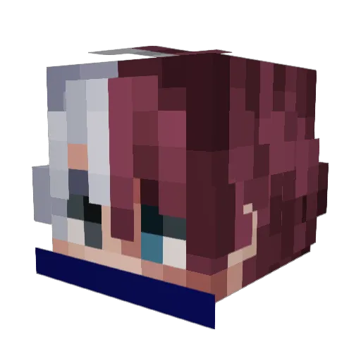 Tevvero Minecraft avatar head, 3D render
